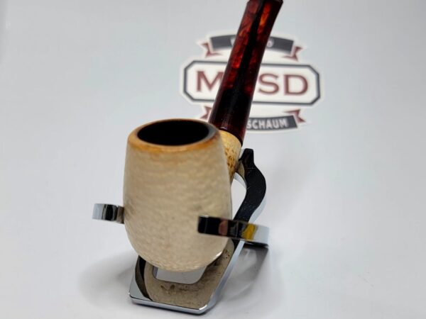 Small Block Meerschaum Bent Billiard Estate Tobacco Smoking Pipe [SOLD OUT] - Image 4