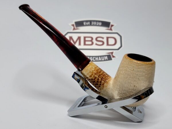 Small Block Meerschaum Bent Billiard Estate Tobacco Smoking Pipe [SOLD OUT] - Image 5