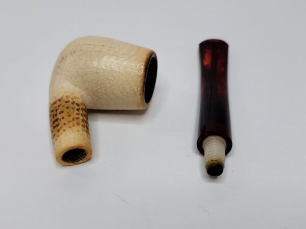 Small Block Meerschaum Bent Billiard Estate Tobacco Smoking Pipe [SOLD OUT] - Image 9