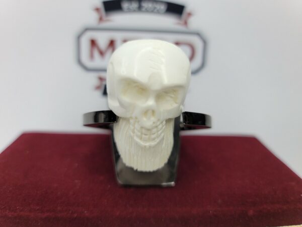 Small Hand Carved Block Meerschaum Pipe Of Skull 4.25" long, w/ Box [SOLD OUT] - Image 10