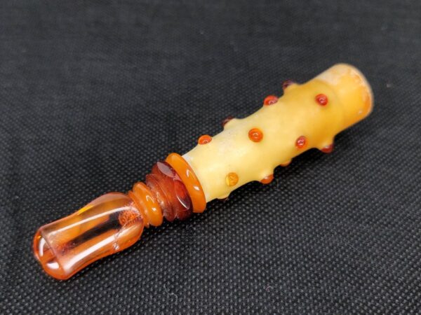 Unique Antique Block Meerschaum Cigar Holder With Butterscotch Amber Stem [SOLD OUT] - Image 5