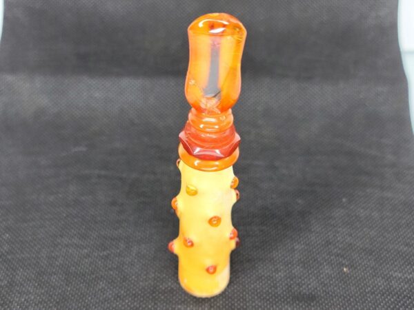 Unique Antique Block Meerschaum Cigar Holder With Butterscotch Amber Stem [SOLD OUT] - Image 9