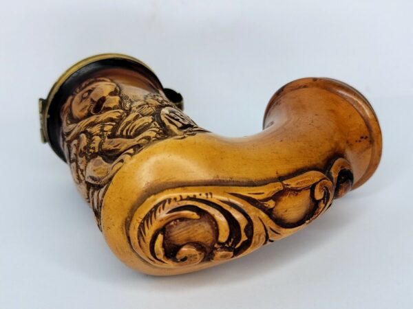 Antique Meerschaum Tobacco Pipe Bowl, Hunting Lion Scene, Hallmark 1851, J.H. [SOLD OUT] - Image 12