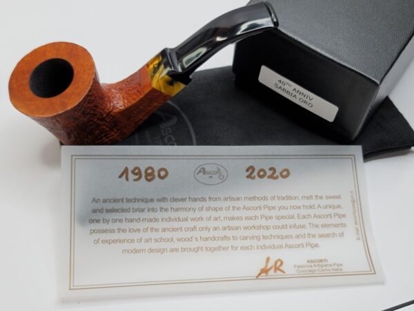 Ascorti 40th Anniversary Dublin Sitter Briar Tobacco Pipe, Hand Made - Image 4