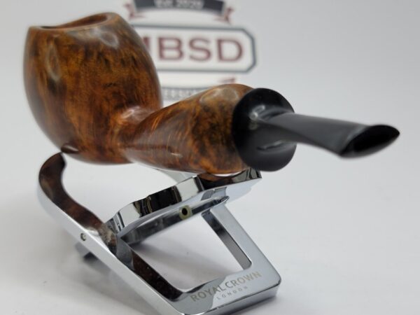 Bennie Joe Pipes Bent Apple Briar Tobacco Pipe, Spanish Briar, Japanese Ebonite [SOLD OUT] - Image 12