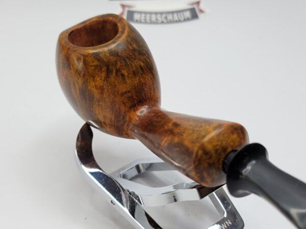 Bennie Joe Pipes Bent Apple Briar Tobacco Pipe, Spanish Briar, Japanese Ebonite [SOLD OUT] - Image 13