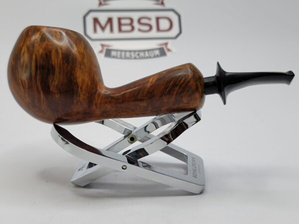 Bennie Joe Pipes Bent Apple Briar Tobacco Pipe, Spanish Briar, Japanese Ebonite [SOLD OUT] - Image 14
