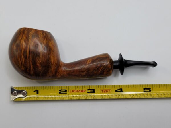 Bennie Joe Pipes Bent Apple Briar Tobacco Pipe, Spanish Briar, Japanese Ebonite [SOLD OUT] - Image 18