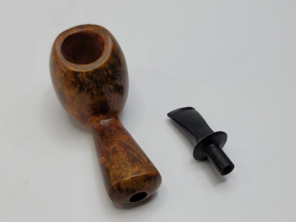 Bennie Joe Pipes Bent Apple Briar Tobacco Pipe, Spanish Briar, Japanese Ebonite [SOLD OUT] - Image 20