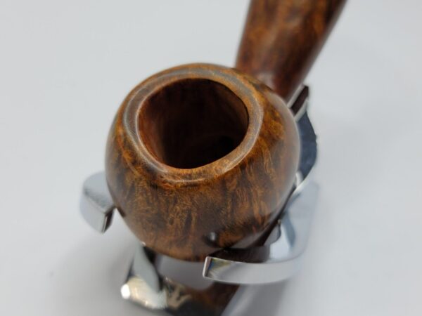 Bennie Joe Pipes Bent Apple Briar Tobacco Pipe, Spanish Briar, Japanese Ebonite [SOLD OUT] - Image 6