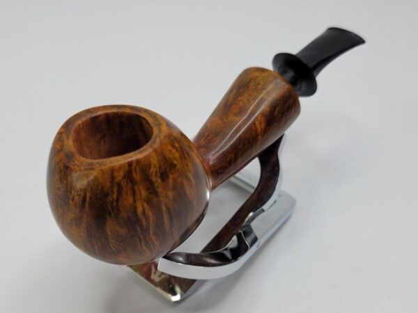 Bennie Joe Pipes Bent Apple Briar Tobacco Pipe, Spanish Briar, Japanese Ebonite [SOLD OUT] - Image 9