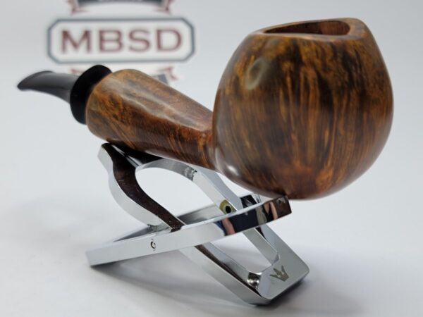 Bennie Joe Pipes Bent Apple Briar Tobacco Pipe, Spanish Briar, Japanese Ebonite [SOLD OUT] - Image 10