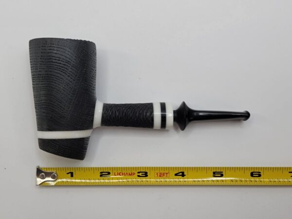 Bennie Joe Tuxedo Morta Bog Oak Rusticated Poker Tobacco Smoking Pipe [SOLD OUT] - Image 12
