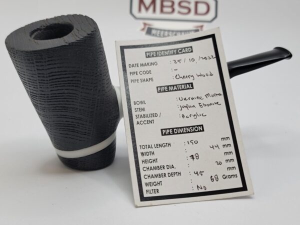 Bennie Joe Tuxedo Morta Bog Oak Rusticated Poker Tobacco Smoking Pipe [SOLD OUT] - Image 15
