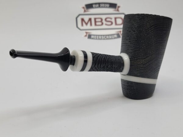 Bennie Joe Tuxedo Morta Bog Oak Rusticated Poker Tobacco Smoking Pipe [SOLD OUT] - Image 6