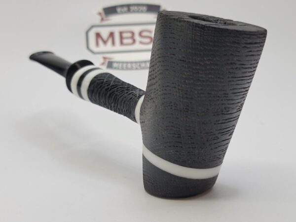 Bennie Joe Tuxedo Morta Bog Oak Rusticated Poker Tobacco Smoking Pipe [SOLD OUT] - Image 7
