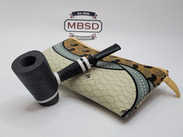Bennie Joe Tuxedo Morta Bog Oak Rusticated Poker Tobacco Smoking Pipe [SOLD OUT]