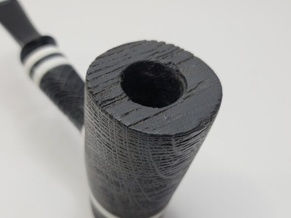 Bennie Joe Tuxedo Morta Bog Oak Rusticated Poker Tobacco Smoking Pipe [SOLD OUT] - Image 8