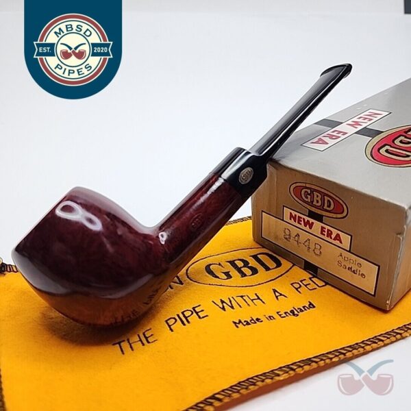 GBD New Era 9448 Straight Apple Briar Tobacco Pipe, Unsmoked, Box [SOLD OUT]