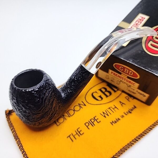 GBD Prehistoric 529 Bent Billiard Briar Tobacco Pipe, Unsmoked, Box [SOLD OUT] - Image 3