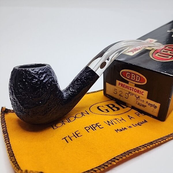 GBD Prehistoric 529 Bent Billiard Briar Tobacco Pipe, Unsmoked, Box [SOLD OUT]