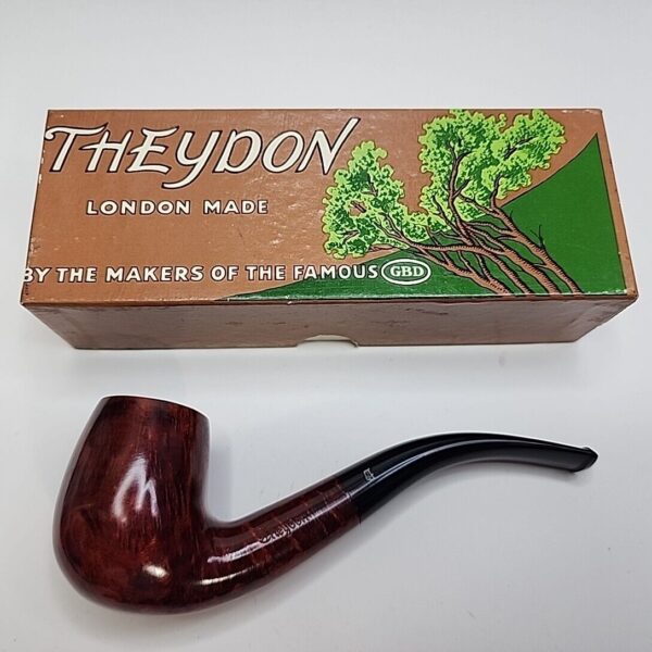 GBD Theydon 508 Smooth Bent Billiard Briar Tobacco Pipe, Unsmoked, Box [SOLD OUT] - Image 6