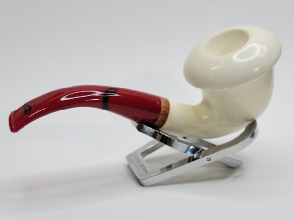 MBSD Meerschaum Bent Calabash Block Meerschaum Tobacco Pipe, High Grade, 9mm... [SOLD OUT] - Image 12