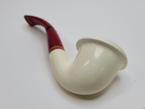 MBSD Meerschaum Bent Calabash Block Meerschaum Tobacco Pipe, High Grade, 9mm... [SOLD OUT] - Image 15