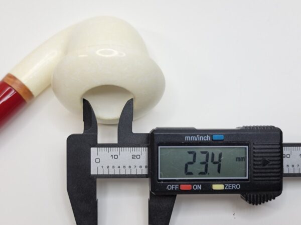 MBSD Meerschaum Bent Calabash Block Meerschaum Tobacco Pipe, High Grade, 9mm... [SOLD OUT] - Image 17