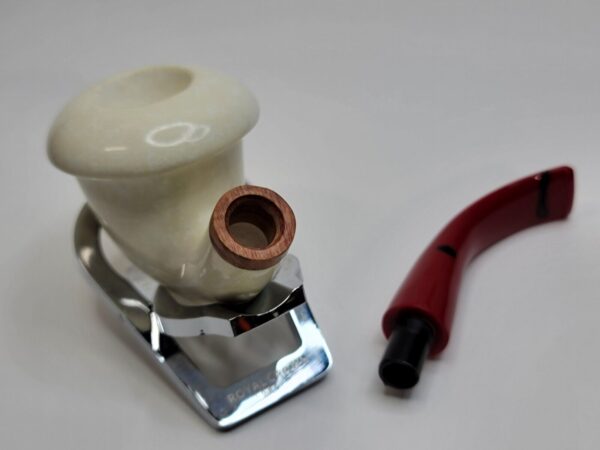 MBSD Meerschaum Bent Calabash Block Meerschaum Tobacco Pipe, High Grade, 9mm... [SOLD OUT] - Image 18