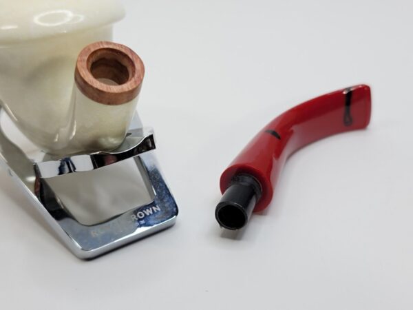 MBSD Meerschaum Bent Calabash Block Meerschaum Tobacco Pipe, High Grade, 9mm... [SOLD OUT] - Image 19