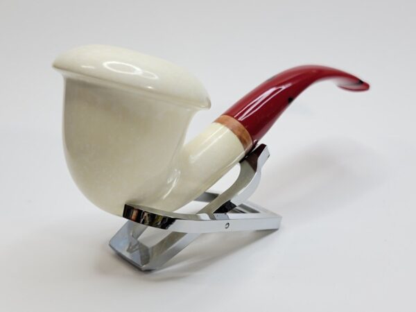 MBSD Meerschaum Bent Calabash Block Meerschaum Tobacco Pipe, High Grade, 9mm... [SOLD OUT] - Image 8