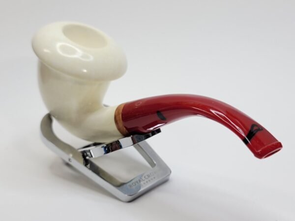 MBSD Meerschaum Bent Calabash Block Meerschaum Tobacco Pipe, High Grade, 9mm... [SOLD OUT] - Image 9
