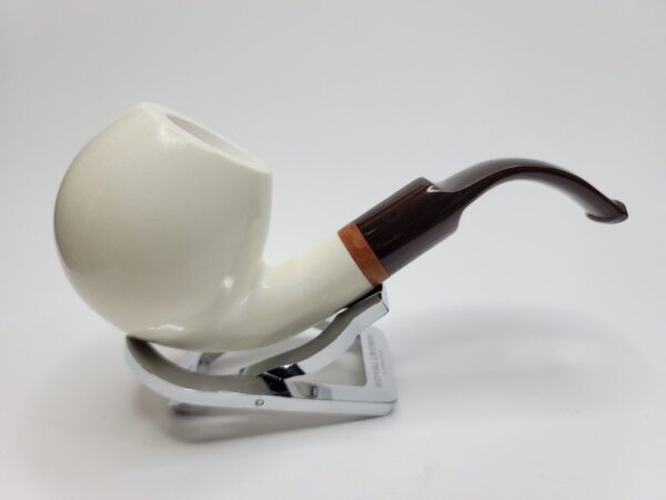 MBSD Meerschaum Deluxe Bent Apple Block Meerschaum Tobacco Pipe, 9mm, Case [SOLD OUT] - Image 11