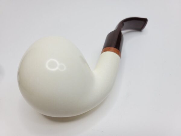 MBSD Meerschaum Deluxe Bent Apple Block Meerschaum Tobacco Pipe, 9mm, Case [SOLD OUT] - Image 13