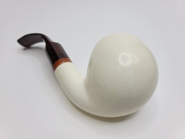 MBSD Meerschaum Deluxe Bent Apple Block Meerschaum Tobacco Pipe, 9mm, Case [SOLD OUT] - Image 14