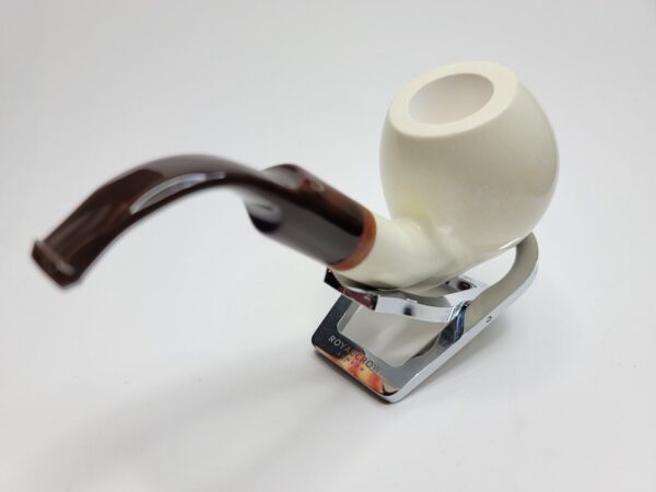 MBSD Meerschaum Deluxe Bent Apple Block Meerschaum Tobacco Pipe, 9mm, Case [SOLD OUT] - Image 8