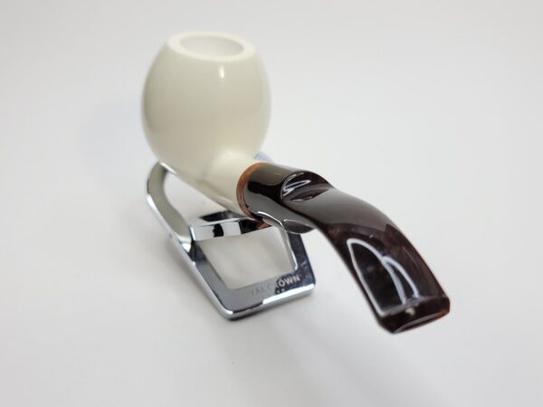 MBSD Meerschaum Deluxe Bent Apple Block Meerschaum Tobacco Pipe, 9mm, Case [SOLD OUT] - Image 9