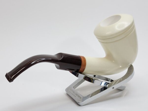 MBSD Meerschaum Deluxe Bent Dublin Block Meerschaum Tobacco Pipe, High Grade 9mm [SOLD OUT] - Image 13