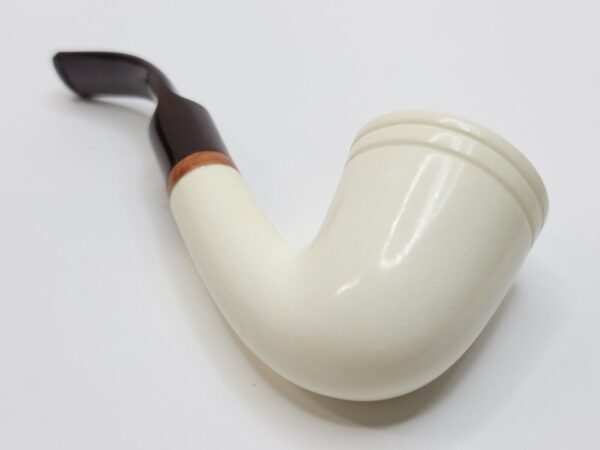 MBSD Meerschaum Deluxe Bent Dublin Block Meerschaum Tobacco Pipe, High Grade 9mm [SOLD OUT] - Image 16