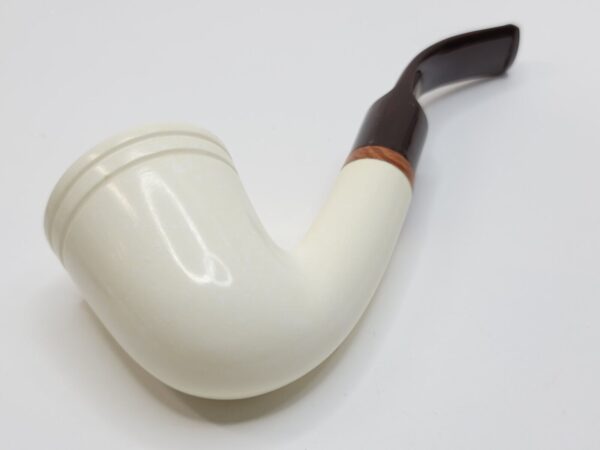 MBSD Meerschaum Deluxe Bent Dublin Block Meerschaum Tobacco Pipe, High Grade 9mm [SOLD OUT] - Image 17