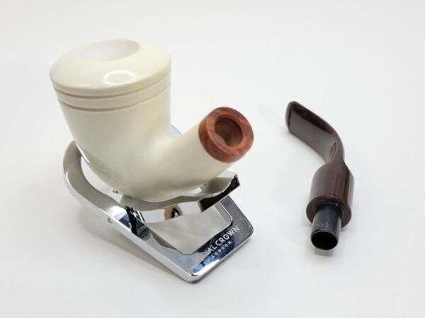 MBSD Meerschaum Deluxe Bent Dublin Block Meerschaum Tobacco Pipe, High Grade 9mm [SOLD OUT] - Image 18