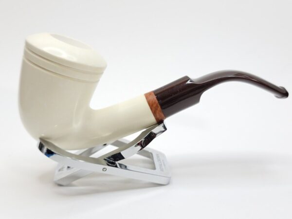 MBSD Meerschaum Deluxe Bent Dublin Block Meerschaum Tobacco Pipe, High Grade 9mm [SOLD OUT] - Image 7