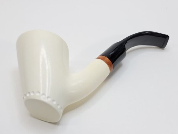 MBSD Meerschaum Deluxe Bent Dublin Sitter Block Meerschaum Tobacco Pipe, 9mm [SOLD OUT] - Image 12