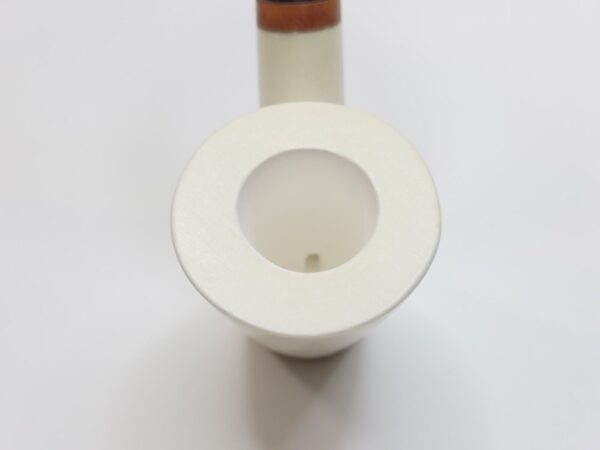 MBSD Meerschaum Deluxe Bent Dublin Sitter Block Meerschaum Tobacco Pipe, 9mm [SOLD OUT] - Image 7
