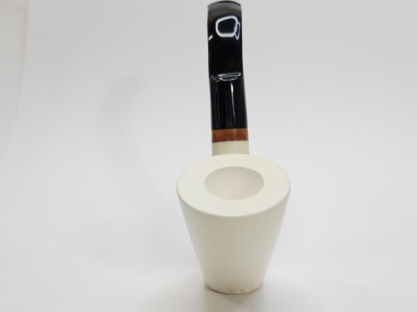 MBSD Meerschaum Deluxe Bent Dublin Sitter Block Meerschaum Tobacco Pipe, 9mm [SOLD OUT] - Image 8
