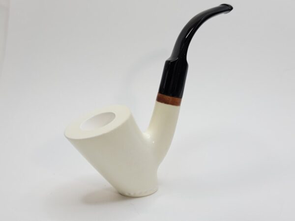 MBSD Meerschaum Deluxe Bent Dublin Sitter Block Meerschaum Tobacco Pipe, 9mm [SOLD OUT] - Image 9
