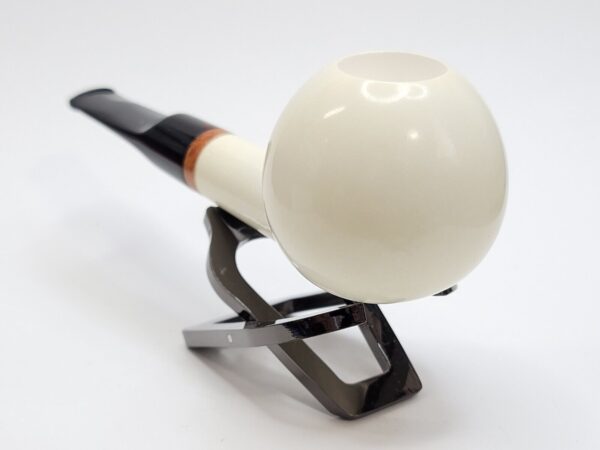 MBSD Meerschaum Deluxe Straight Ball Block Meerschaum Tobacco Pipe, 9mm Filter [SOLD OUT] - Image 12