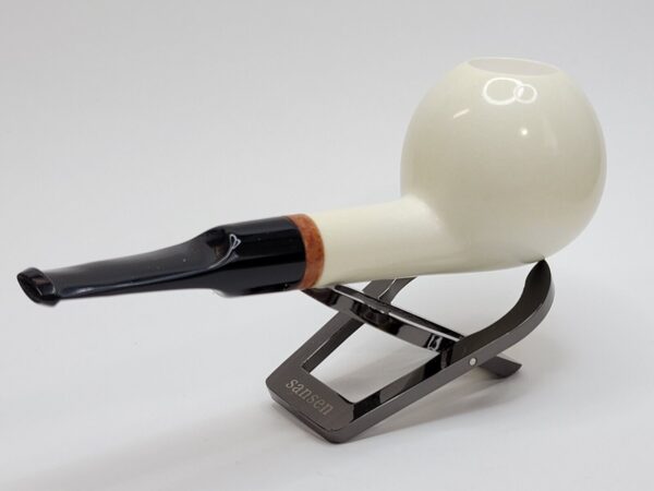 MBSD Meerschaum Deluxe Straight Ball Block Meerschaum Tobacco Pipe, 9mm Filter [SOLD OUT] - Image 14