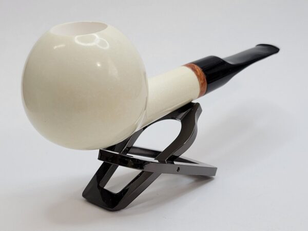 MBSD Meerschaum Deluxe Straight Ball Block Meerschaum Tobacco Pipe, 9mm Filter [SOLD OUT] - Image 9